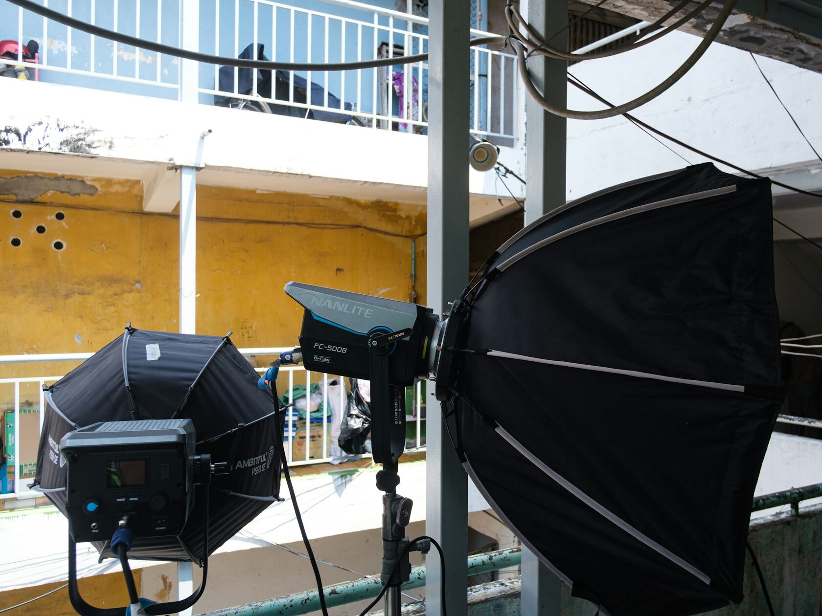 Setup de iluminação de estúdio